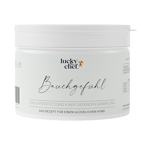 lucky chef BauchGefühl für Hunde – Unterstützung bei empfindlicher Verdauung & Stabiler Darmflora mit Bacillus Subtilis, Flohsamenschalen, fermentierten Kräutern, Pansen & Blättermagen von lucky chef