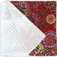 Florale Lollipop Decke - Minkee Stoff Gepaart Mit Designer Baumwolldruck - Ausverkauf von luckyduckydesigns