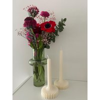 Geriffelte Stabkerze | Sojawachskerzen Geschenkset Hochzeitsdekoration Statementkerze von luenemade
