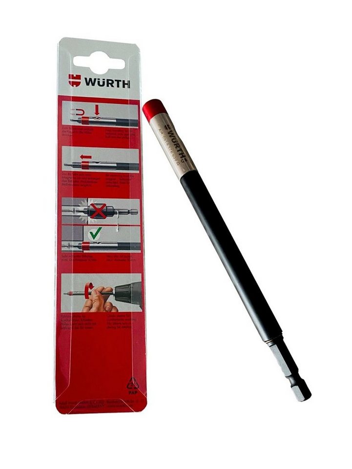 Würth Bithalter Würth 1/4 Zoll Bithalter magnetisch Schnellwechselfutter Sechskant, (1-tlg) von Würth