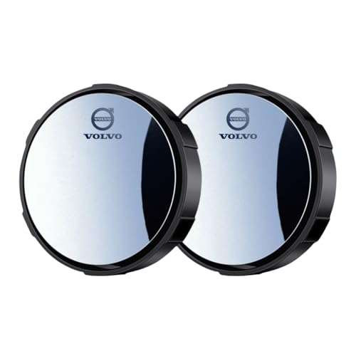 Blind Spot Spiegel kompatibel mit dem Volvo V40 Cross Country 2016-2020 - Rahmen & Saugnapf, 360° Drehbar | HD Konvexglas | Für Auto, SUV & Transporter | Verkehrssicherheit (2er Set),Black von luguanglian