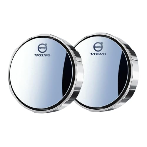 Blind Spot Spiegel kompatibel mit dem Volvo V40 Cross Country 2016-2020 - Rahmen & Saugnapf, 360° Drehbar | HD Konvexglas | Für Auto, SUV & Transporter | Verkehrssicherheit (2er Set),Silver von luguanglian