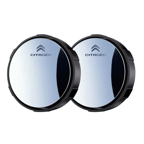 luguanglian Blind Spot Spiegel kompatibel mit dem Citroën C-Zero 2009-2020 - Rahmen & Saugnapf, 360° Drehbar | HD Konvexglas | Für Auto, SUV & Transporter | Verkehrssicherheit (2er Set),Black von luguanglian