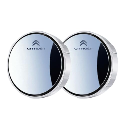 luguanglian Blind Spot Spiegel kompatibel mit dem Citroën C5 X 2021-2023 - Rahmen & Saugnapf, 360° Drehbar | HD Konvexglas | Für Auto, SUV & Transporter | Verkehrssicherheit (2er Set),White von luguanglian