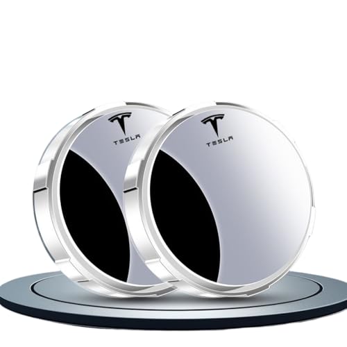 luguanglian Blind Spot Spiegel kompatibel mit dem Tesla Model 3 2023–2025 - Rahmen & Saugnapf, 360° Drehbar | HD Konvexglas | Für Auto, SUV & Transporter | Verkehrssicherheit (2er Set),White von luguanglian