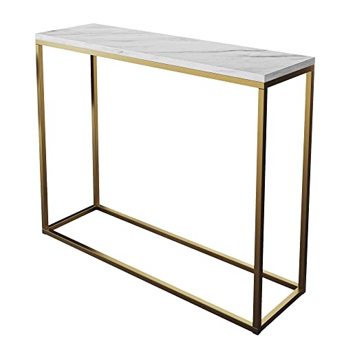 lukmebel Moderner Universal-Konsolentisch für Flur Wohnzimmer Schlafzimmer Industriestil Design laminierte Platte Platte Plus Stahlrahmen Schutzkante 30x100x80cm Gold Matt/Levanto Marmor lukmebel Moderner Universal-Konsolentisch für Flur Wohnzimmer Schlafzimmer Industriestil Design laminierte Platte Platte Plus Stahlrahmen Schutzkante 30x100x80cm Gold Matt/Levanto Marmor von lukmebel