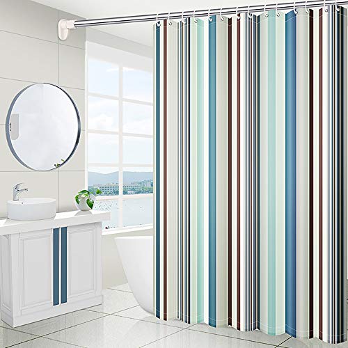 lulupila Duschvorhang Textil, Anti-Schimmel, Schimmelresistent und Wasserabweisend, Anti-Bakteriell, Waschbar, 100% Polyester inklusive Ringe (180 x 200 cm) von lulupila