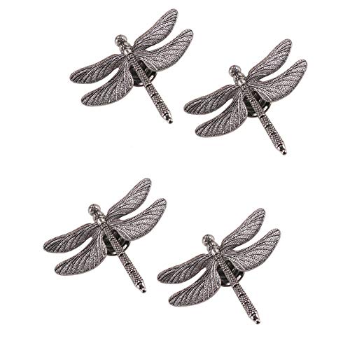 luluxing Schubladengriff, Libellen-Design, Antik-Silber, Libellen-Design, Schubladengriff, Möbel-Hardware, Dekoration, Ziehgriff für Schrank, Kleiderschrank, 4 Stück luluxing Schubladengriff, Libellen-Design, Antik-Silber, Libellen-Design, Schubladengriff, Möbel-Hardware, Dekoration, Ziehgriff für Schrank, Kleiderschrank, 4 Stück von luluxing