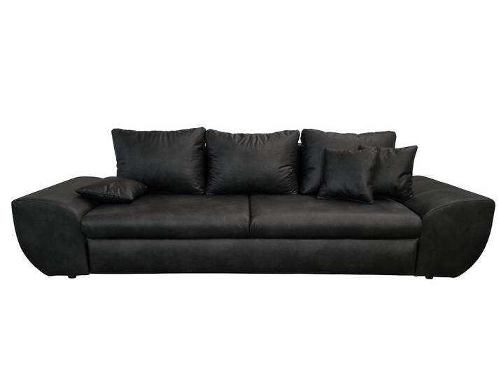 BIG-SOFA mit Schlaffunktion und Bettkasten XXL Couch im Vintage Look in Schwarz / 18010 BIG-SOFA mit Schlaffunktion und Bettkasten XXL Couch im Vintage Look in Schwarz / 18010 von luma-home
