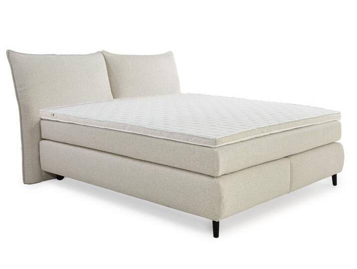 BOXSPRINGBETT 180x200 cm H4 Federkernmatratzen Bonell Topper Flachgewebe Beige Grau / 20022 BOXSPRINGBETT 180x200 cm H4 Federkernmatratzen Bonell Topper Flachgewebe Beige Grau / 20022 von luma-home