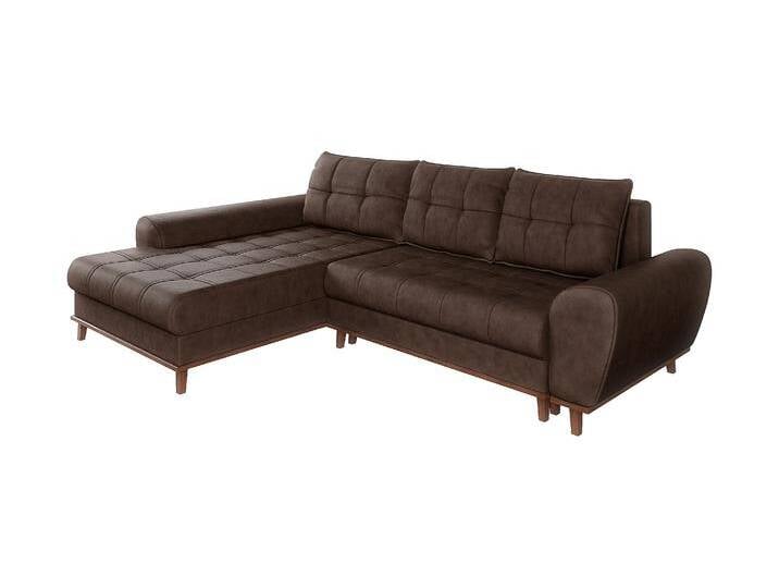 ECKSOFA mit Schlaffunktion Bettkasten in Leder-Optik Mikrofaser Vintage Braun / 21018 ECKSOFA mit Schlaffunktion Bettkasten in Leder-Optik Mikrofaser Vintage Braun / 21018 von luma-home