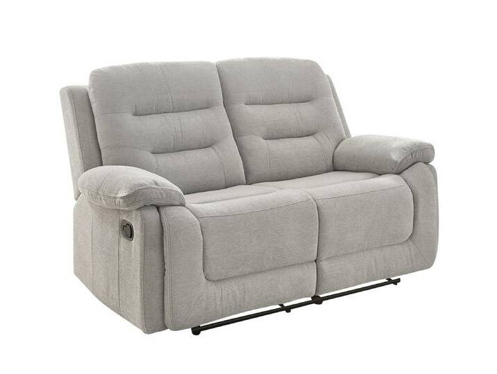 Federkern Relax Sofa Zweisitzer mit Liegefunktion 2er Couch Stoff Chenille Grau / 15502 Federkern Relax Sofa Zweisitzer mit Liegefunktion 2er Couch Stoff Chenille Grau / 15502 von luma-home