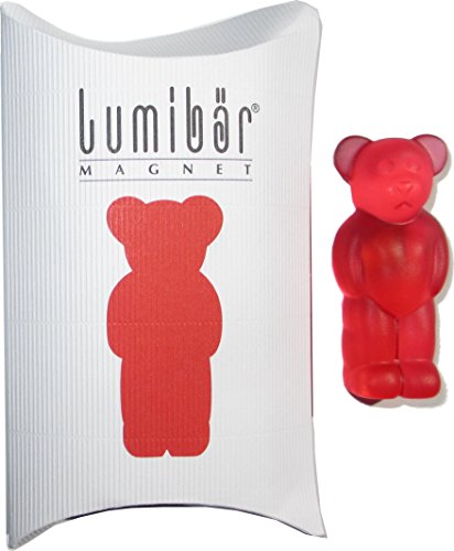 lumibaer Magnet/Magnetclip, Translucent (rot) von lumibaer