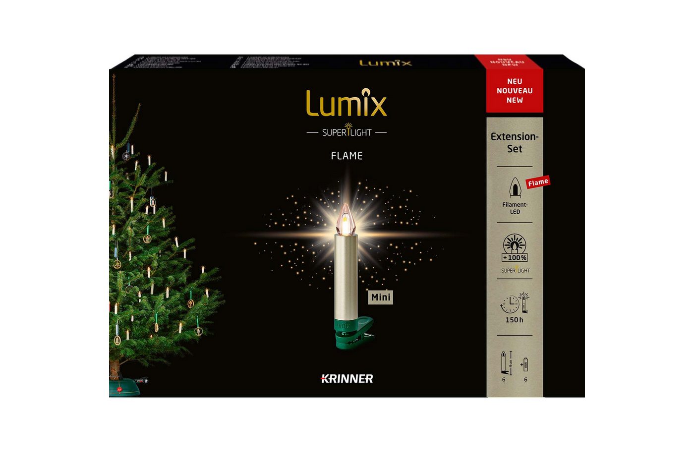 lumix LED-Christbaumkerzen LUMIX SuperLight Flame Mini Metallic Cashmere Erweiterung lumix LED-Christbaumkerzen LUMIX SuperLight Flame Mini Metallic Cashmere Erweiterung von lumix