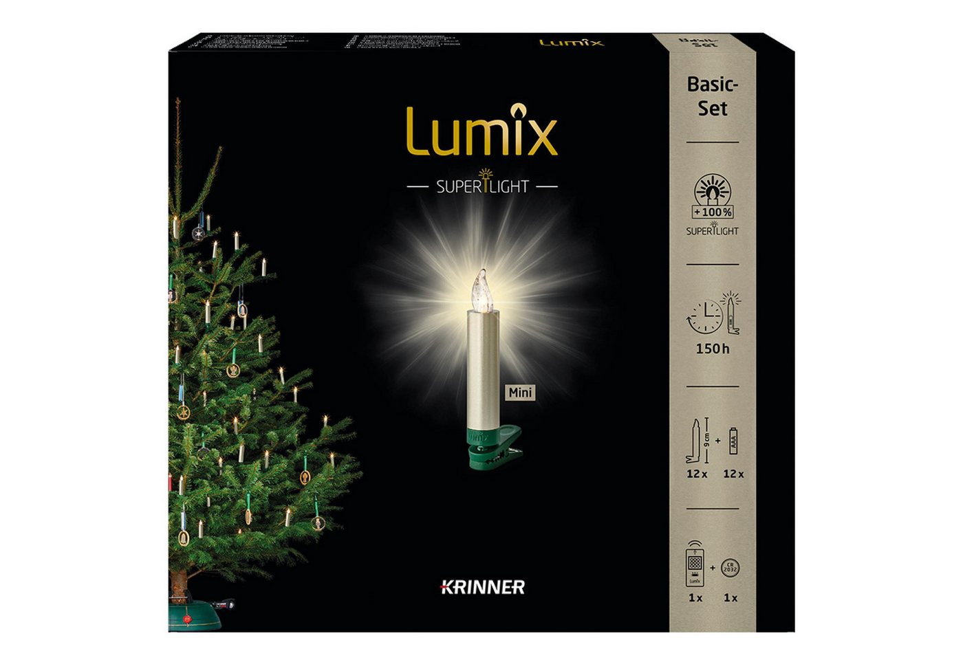 lumix LED-Christbaumkerzen LUMIX SuperLight Metallic Cashmere Mini Basis lumix LED-Christbaumkerzen LUMIX SuperLight Metallic Cashmere Mini Basis von lumix