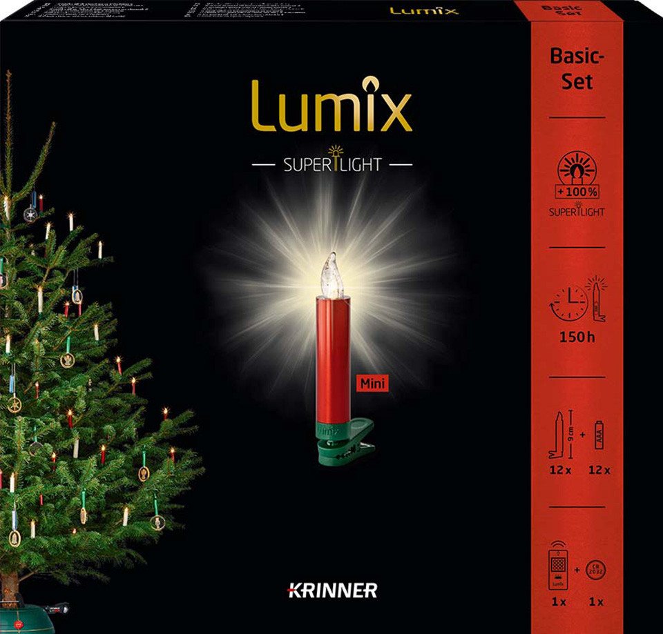 lumix LED-Christbaumkerzen LUMIX SuperLight Metallic Rot Mini Basis lumix LED-Christbaumkerzen LUMIX SuperLight Metallic Rot Mini Basis von lumix