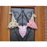 Adventgirlande, Drei Große Herzen, Weihnachtsaufhängung von luniversdeTriscia