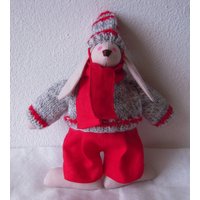 Kaninchen Schmusetuch Aus Stoff "Brrr The Little Chilly" von luniversdeTriscia