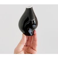 Kleine Vintage Rosenthal Studio Line Fritz Heidenreich Seven Faces German Keramik Vase Deutschland 1950Er Jahre Glossy Black K2594 von luola