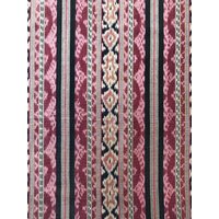 Langes Vintage Garn Gefärbt Hand Loomed/Gewebte Rose Pflaume Schwarz Weinrot Baumwolle Ikat Tischläufer Topper Wrap von luola