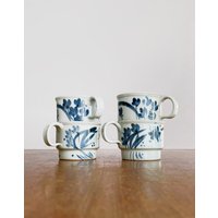 Single Vintage Iron Mountain Steinzeug 216 Grand 17 Unzen Becher Tasse Martha's Blumen Patterson Lamb Wählen Sie Die Nummer. Vier Verfügbar 1980Er von luola