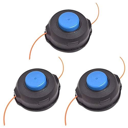 luolety 3 Stück T25 Rasentrimmerkopf, Ersatz für Husqvarna 966674401 Auto-Feed Tap Head Advance gerader Schaft Rasenmäher Trimmer für 122LDX 124L 125L 125LDX 128L 128LD 128DJX von luolety