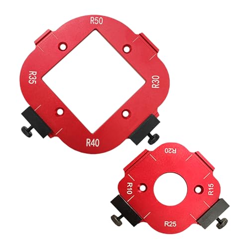 Luolety Holzbearbeitungsschablone, Aluminiumlegierung, Eckradius, R10, R15, R20, R25, R30, R35, R40, R50 Luolety Holzbearbeitungsschablone, Aluminiumlegierung, Eckradius, R10, R15, R20, R25, R30, R35, R40, R50 von luolety