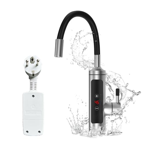 Wasserhahn mit Durchlauferhitzer, 220V Elektrischer sofortiger Wasserhahn Küchenarmatur mit 360 Grad drehbarem Schlauch, Warmwasserbereiter Wasserhahn für Küche Bad Wasserhahn mit Durchlauferhitzer, 220V Elektrischer sofortiger Wasserhahn Küchenarmatur mit 360 Grad drehbarem Schlauch, Warmwasserbereiter Wasserhahn für Küche Bad von luolety