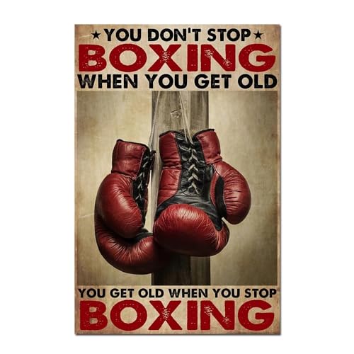 Boxenkunst Leinwand Poster und Drucke Wandkunst Boxen Sie bekommen altes vertikales Poster motivierende Malerei for Gym-Zimmer-Dekor (Color : OP253, Size : 50x75cm no frame) von luose