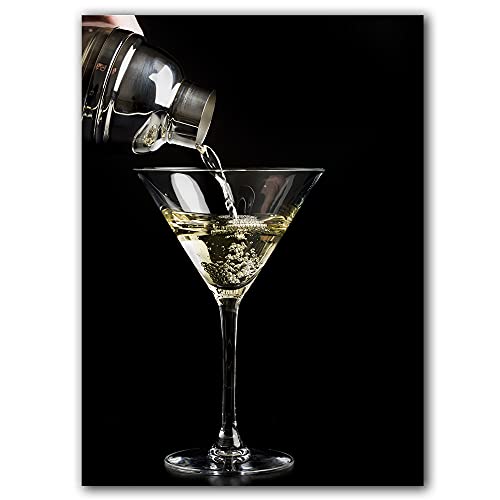Getränke Poster und Drucke Bar Decor Canvas Malerei Cocktail Martini in Gläsern Wandbilder für Wohnzimmer Dekoration Kunst(Color:C,Size:50x70cm No Frame) von luose