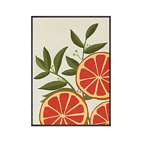 Obstküche Drucke Modern Poster Avocado Canvas Print Birne Zitrone Orange Wandkunst Dekoration Wandbilder für Esszimmer (Color : 3, Size : 50x70CM No Frame) von luose