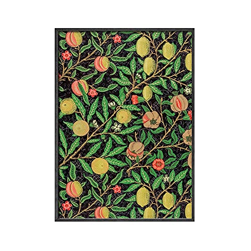William Morris Poster Ausstellung Kunstdruck Blumen Vintage Botanische Frucht Muster Badezimmer Leinwand Malerei Dekoration Dekor (Color : A, Size : 30x40cm No Frame) von luose