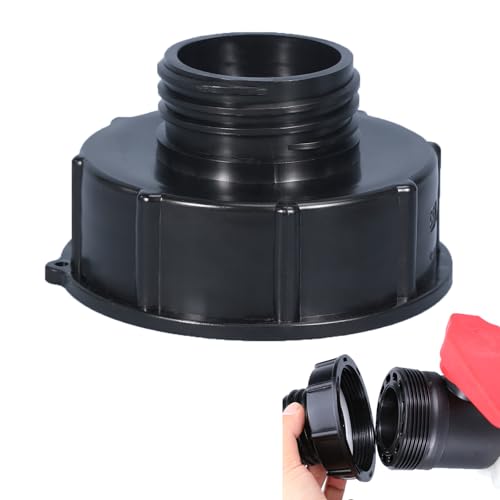 1 Stück IBC Adapter 3 Zoll IBC Adapter S100 Auf S60 Reduzierstück Tonnenbehälter Anschluss Kunststoff Fitting Grobgewinde Tank Zubehör für Regentonnen Wassertank 100mm Auf 60mm Gewindeumwandlung von lurora2021
