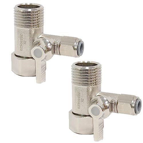 Absperrventil Adapter Wasseranschluss Adapter T-Stück Absperrventil Adapter T-Stück Tee-Verbinder Absperrhahn Absperrventil Adapter 1/2" Absperrventil Adapter Wasserhahn Zum Anschluss Von 2 Geräten von lurora2021