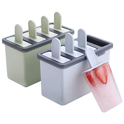 Eisformen Popsicle Formen Eisformen Set Mini Eisformen Eis am Stiel Popsicle Formen Set DIY Hausgemachte Eislutscherform für BPA Frei Silikon-Eislutscherformen Antihaft EIS am Stiel Formen Dessert von lurora2021