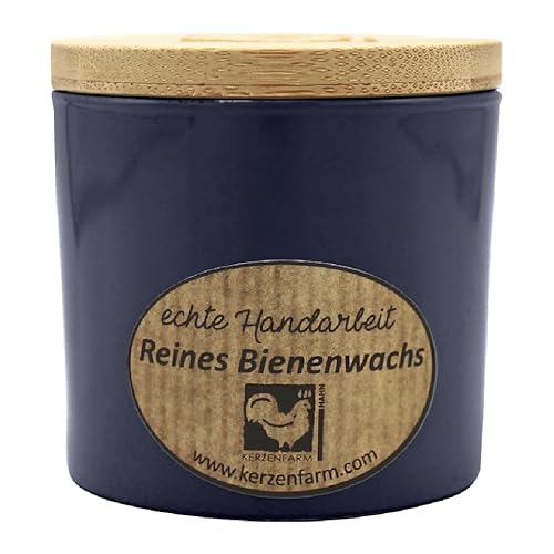 luterna Bienenwachskerze im Trendglas, Dunkelblau, 100% reines Bienenwachs, KERZENFARM HAHN, 70/70 mm, Brenndauer ca. 17h luterna Bienenwachskerze im Trendglas, Dunkelblau, 100% reines Bienenwachs, KERZENFARM HAHN, 70/70 mm, Brenndauer ca. 17h von luterna