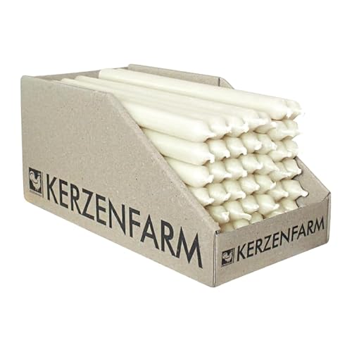 luterna Stabkerzen aus Paraffin, 180/13 mm, Elfenbein, KERZENFARM HAHN, Brenndauer ca. 3,5h, 49 Stück pro Verpackung luterna Stabkerzen aus Paraffin, 180/13 mm, Elfenbein, KERZENFARM HAHN, Brenndauer ca. 3,5h, 49 Stück pro Verpackung von luterna
