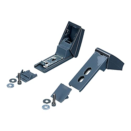 Reparatursatz Türgriff silber breit für Edelstahl Hebelgriff kompatibel mit Liebherr Kühlschrank Kühlgefrierkombination Ersatzgriff 9590190 9590178 von LUTH Premium Profi Parts