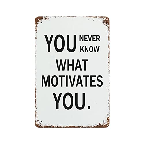 Blechschilder You Never Know What Motivates You Metallschild Retro Art Metallschild für Garage Man Cave Bar Küche 30,5 x 20,3 cm Blechschilder You Never Know What Motivates You Metallschild Retro Art Metallschild für Garage Man Cave Bar Küche 30,5 x 20,3 cm von lutieger