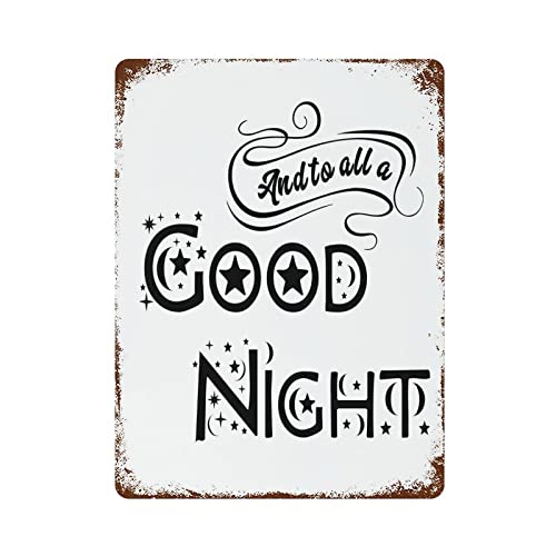 lutieger Aluminiumschild und Aufschrift "To All a Good Night", robust und langlebig, Blechschilder, 40,6 x 30,5 cm lutieger Aluminiumschild und Aufschrift "To All a Good Night", robust und langlebig, Blechschilder, 40,6 x 30,5 cm von lutieger