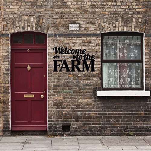 lutieger Metall-Blechschilder mit Aufschrift "Welcome to The Farm", Gartendekoration, farbecht, fertig zum Aufhängen, modernes Metallschild zur Wandmontage, für Küche, Haustür, Veranda, Wohnzimmer lutieger Metall-Blechschilder mit Aufschrift "Welcome to The Farm", Gartendekoration, farbecht, fertig zum Aufhängen, modernes Metallschild zur Wandmontage, für Küche, Haustür, Veranda, Wohnzimmer von lutieger