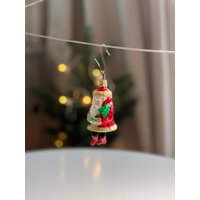 Vintage Inge Glas Weihnachtsmann Weihnachtsdekoration Mit Baumelnden Beinen von luvieduvievintage