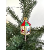 Vintage Inge Glas Karussell Weihnachtsschmuck von luvieduvievintage