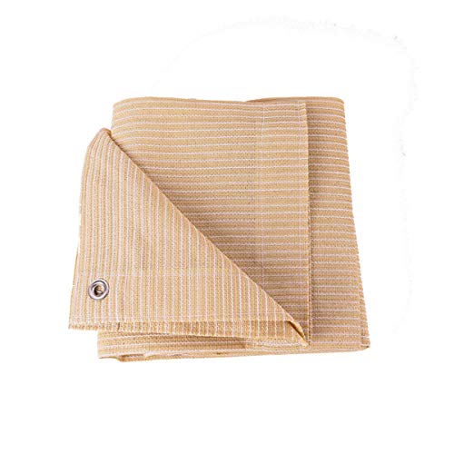luvyimo Rechteckiges Schattennetz Sun-Block Mesh Sun Shade Sail Markise Anti-UV-Sonnenschutz Atmungsaktiv für Outdoor-Pavillon Garten Schwimmbad Sandfarbe 1x1m 1x2m 2x4m 3x6m 4x5m(Size:1x3m) von luvyimo