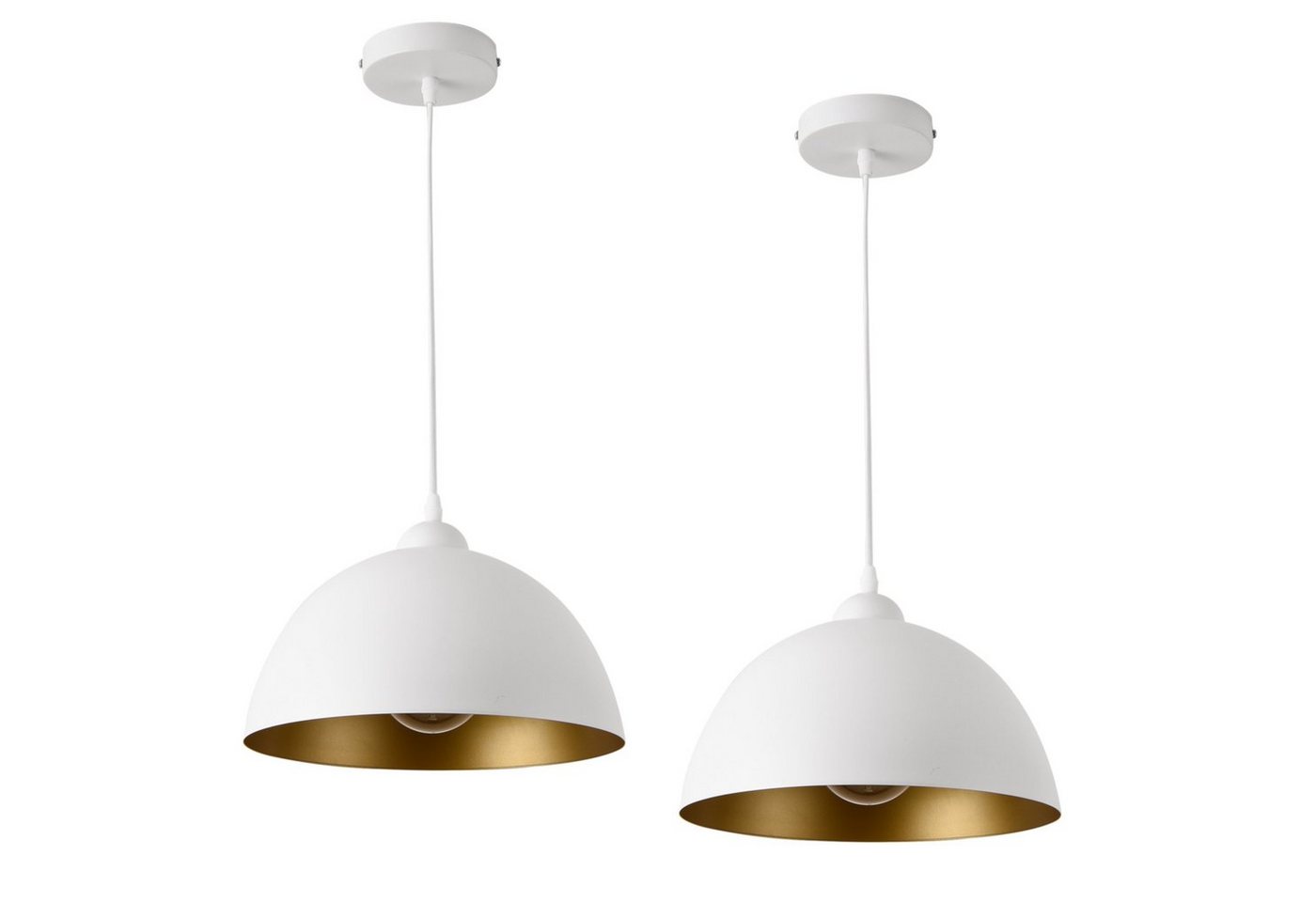 lux.pro Hängeleuchte, ohne Leuchtmittel, »Espoo« 2er Set Pendelleuchte Lampe weiß lux.pro Hängeleuchte, ohne Leuchtmittel, »Espoo« 2er Set Pendelleuchte Lampe weiß von lux.pro