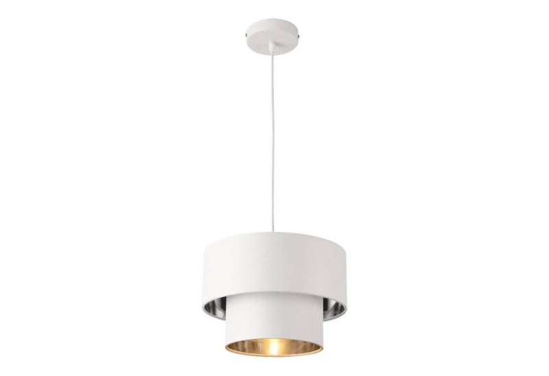 lux.pro Hängeleuchte, ohne Leuchtmittel, »Lopar« Deckenleuchte Pendelleuchte 30cm weiß/silber von lux.pro