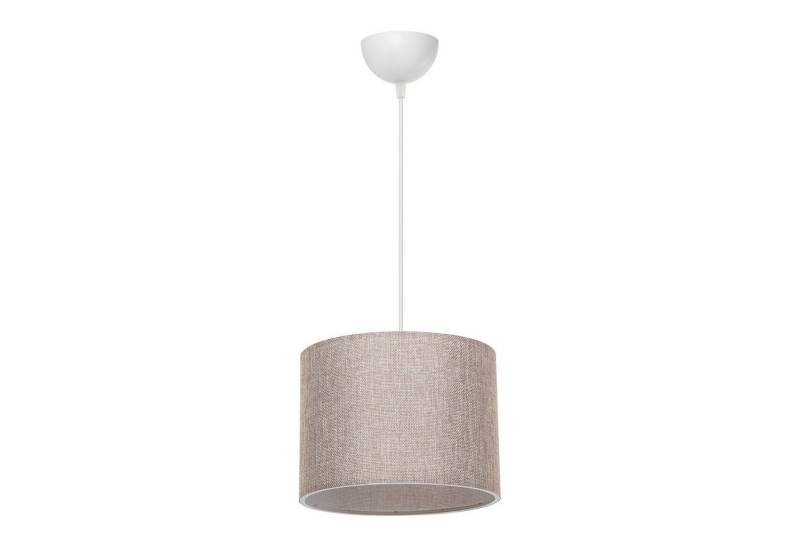 lux.pro Hängeleuchte, ohne Leuchtmittel, »Willenhall« 1-flammig E27 mit Stoffschirm Sandfarben von lux.pro