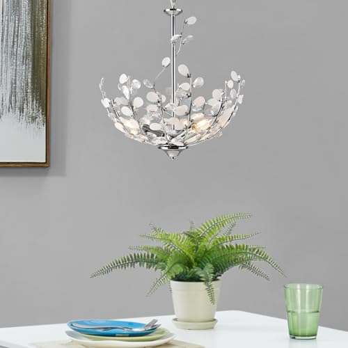lux.pro Hängeleuchte Ampthill Pendelleuchte Deckenlampe dekoratives Design mit Kunstkristallen Hängelampe für Wohn- und Schlafzimmer 3-flammig E14 Chromfarben lux.pro Hängeleuchte Ampthill Pendelleuchte Deckenlampe dekoratives Design mit Kunstkristallen Hängelampe für Wohn- und Schlafzimmer 3-flammig E14 Chromfarben von lux.pro
