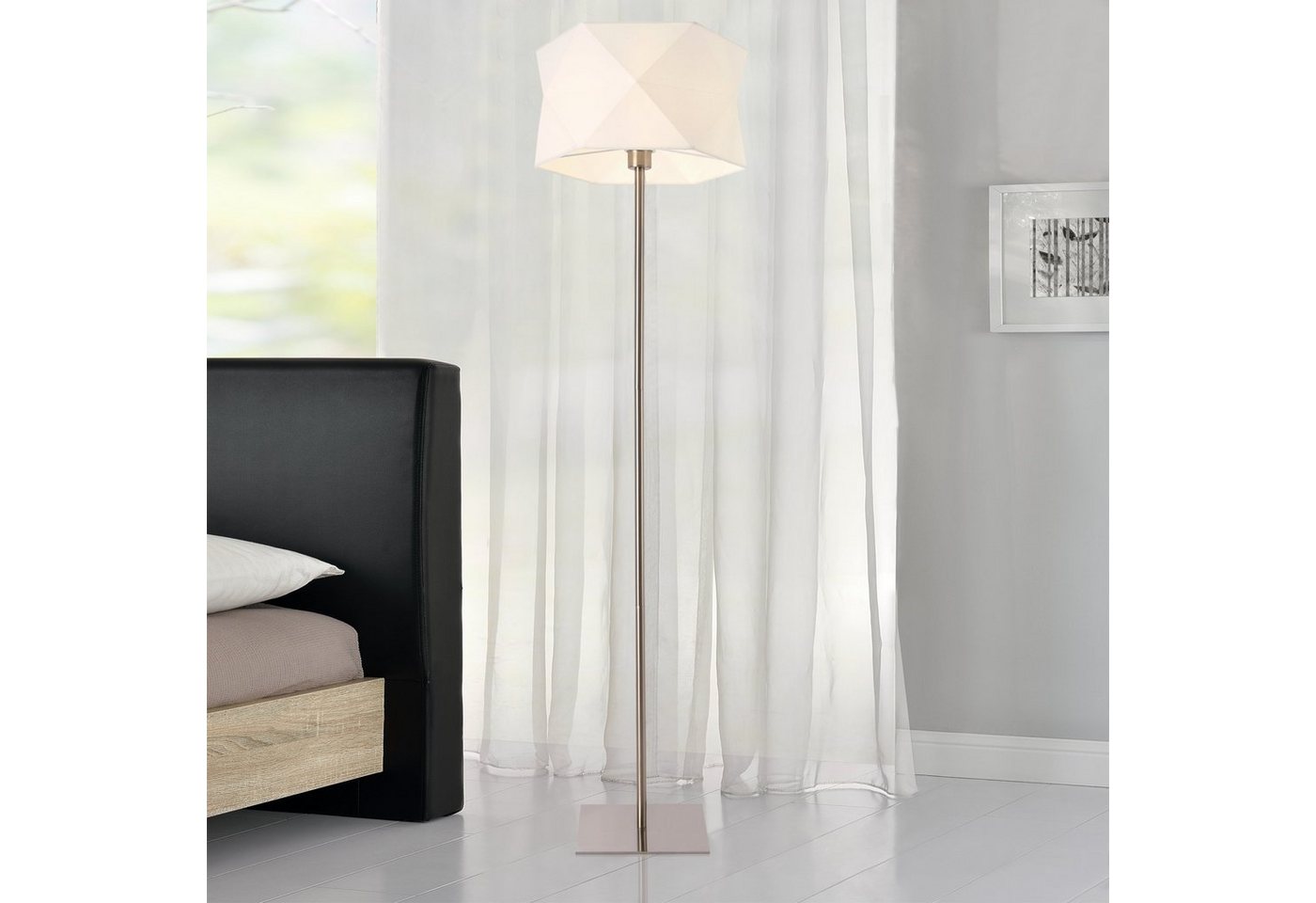 lux.pro Stehlampe, ohne Leuchtmittel, »Moss« Stehleuchte Design Lampe weiß von lux.pro
