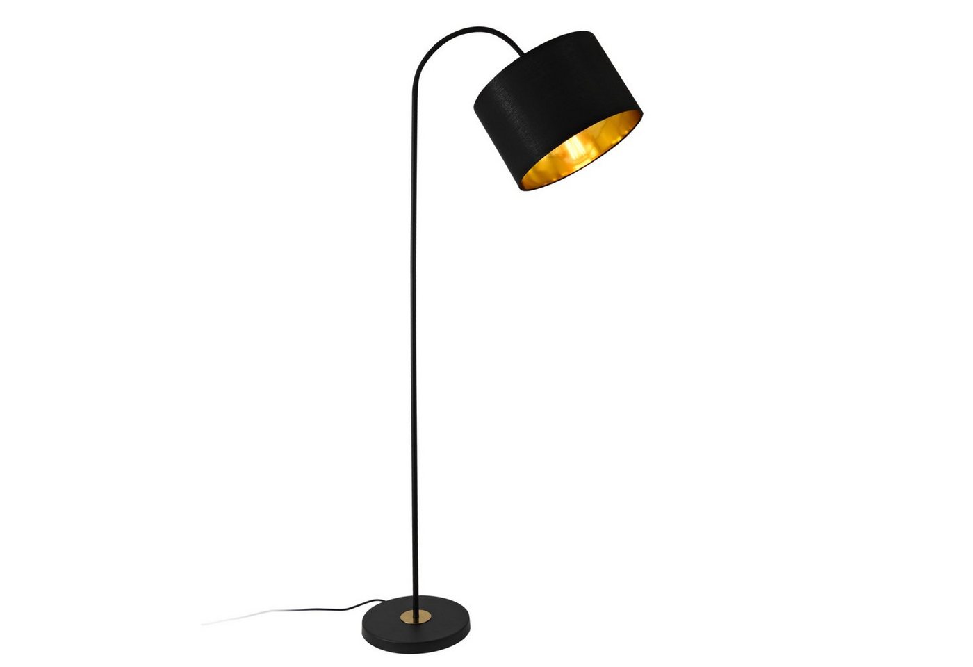 lux.pro Stehlampe, ohne Leuchtmittel, »Toledo« 173cm hoch Schwenkbar Schwarz von lux.pro